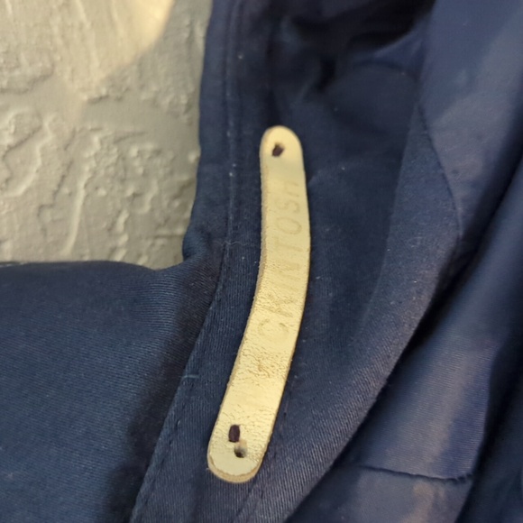 Mackintosh Navy Blue Women's Fisherman Water Repel Coastal National Preppy Coat - Picture 6 of 6